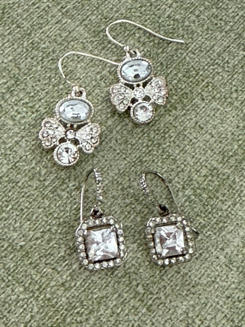 TWO Vintage Stella & Dot Earrings; Heirloom AND Deco Drop